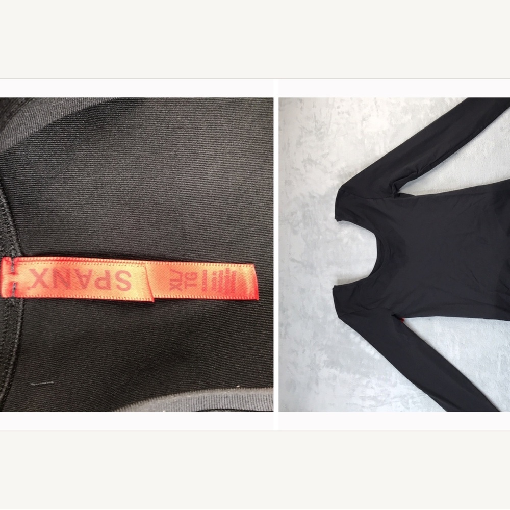 Spanx Long Sleeve Bodysuit in Black New With tags